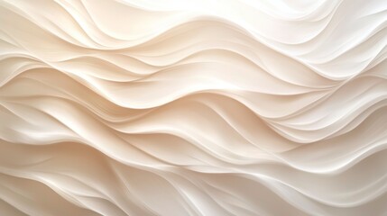 Obraz premium Abstract wavy cream texture background.