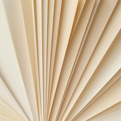 Open book pages, radiating design, cream color, background blur, abstract texture, website design