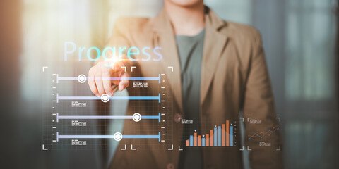 Improvement and development from indicators to develop towards goal ,tracking progress and managing work, Project development and workflow efficiency in business operations ,Industry growth process