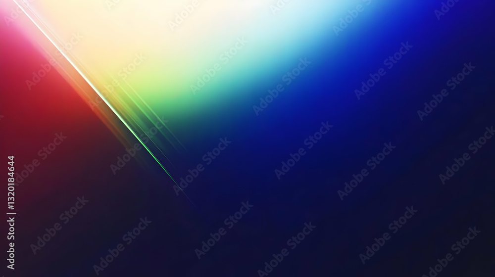 Aufkleber abstract background with diagonal light streaks and gradient color transition from warm to cool tone