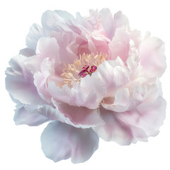 Soft Petals of a Peony: Delicate layers of a peony blossom unfurl, showcasing a gradient of pink hues with subtle hints of blush, petal details captured in sharp focus.