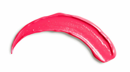 Vibrant Pink Lip Gloss Swirl, Smooth Texture, Shiny Finish, Beauty Product, Cosmetic Application