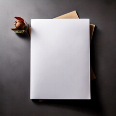 open book with blank paper