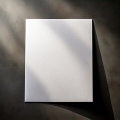 blank white paper on black