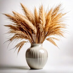 golden wheat in a vase