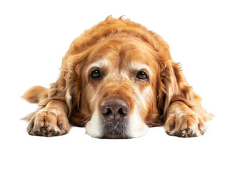 Golden Retriever Portrait: A Peaceful Golden