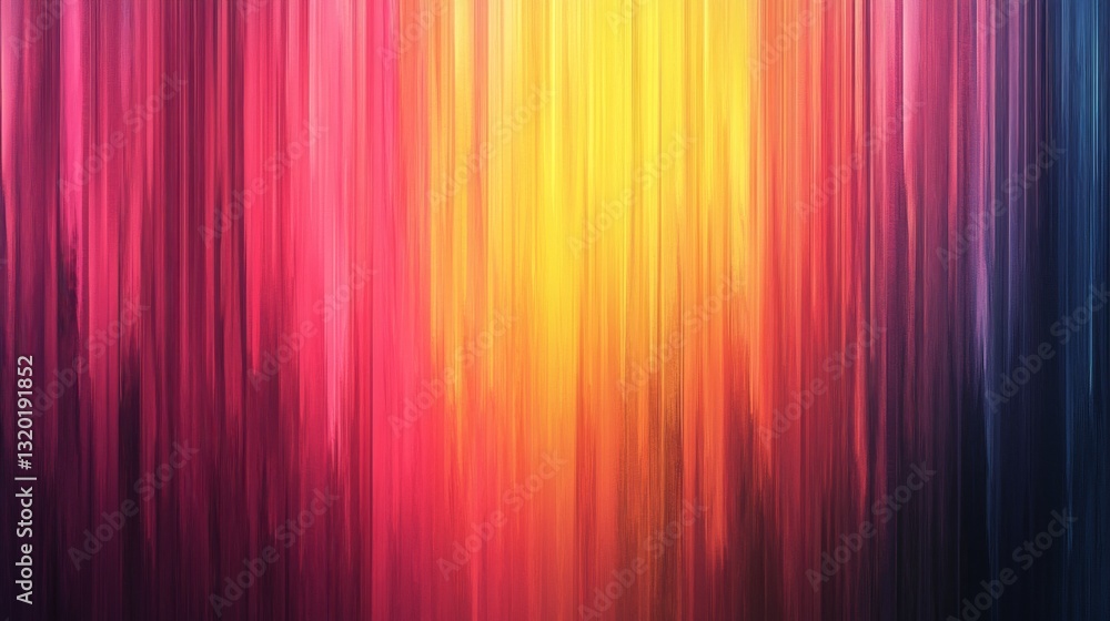 Poster vibrant vertical streaks of different colors create an abstract design