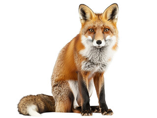 Fototapeta premium Majestic Red Fox Portrait: A Captivating Image of Wildlife