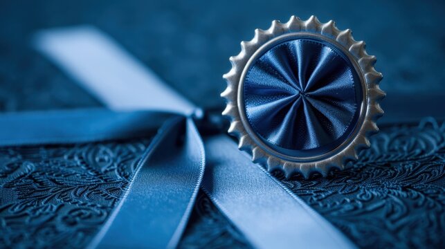 Blue Ribbon: A mark of distinction, awarded to first-place winners in competitions, symbolizing the highest level of achievement and excellence.
