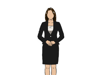 young business woman with a headache