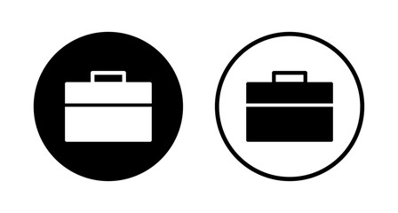 Briefcase icon logo design. suitcase sign and symbol. luggage symbol.