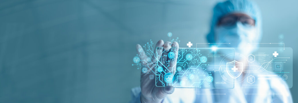 Medical technology, The integration of advanced technology in medical diagnostics, Analysis data of patient with AI technology, healthcare and medical research, Medicine, Data science, innovation - Powered by Adobe