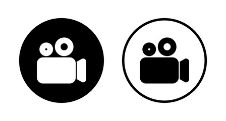 Video icon logo design. video camera sign and symbol. movie sign. cinema