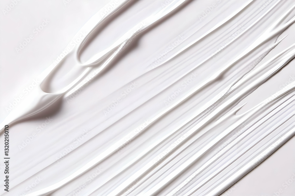 Poster abstract white cream swirls: diagonal strokes create a textured background