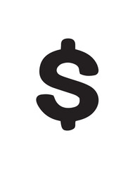 Obraz premium dollar symbol on white background