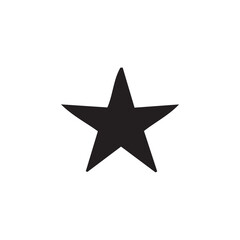 star icon vector illustration with editable strokes and shape
