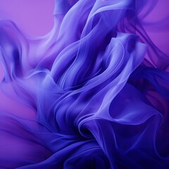 Fototapeta premium Purple flowing fabric, abstract background, studio shot, textile design