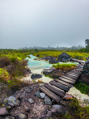 Breathtaking View of the San Juan Thermal Springs in Puracé National Park, Cauca, Colombia