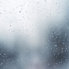 Rainy day, window, raindrops, blurred background, nature