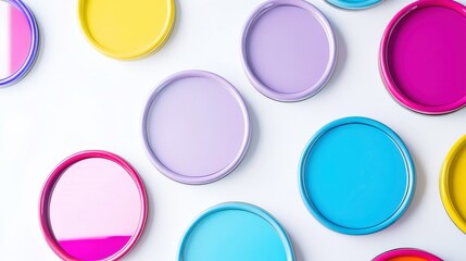 Colorful Paint Cans for Inspirational Quotes and Posts