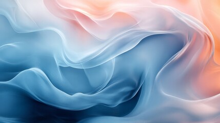 Obraz premium Abstract flowing forms of color are blended together beautifully