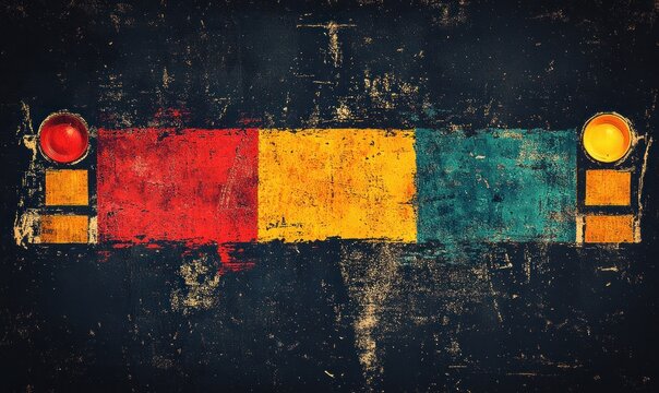 Traffic Safety Awareness Poster for Road Safety Week in January and May with Modern Graphic Design