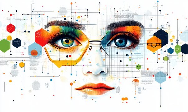 Children's Eye Health Awareness Poster for Safety Month in August Focused on Vision Protection and Care