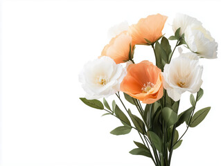 Obraz premium Elegant Floral Border Pattern with Charming Bouquet Design: Perfect for Adding Vibrant Blooms and Lush Greenery to Enhance Any Creative Project