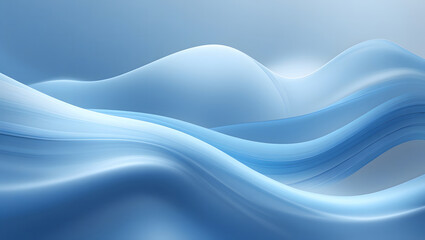 Fototapeta premium Abstract Blue Gradient Background with Soft Blur and Smooth Texture. Ai generated.