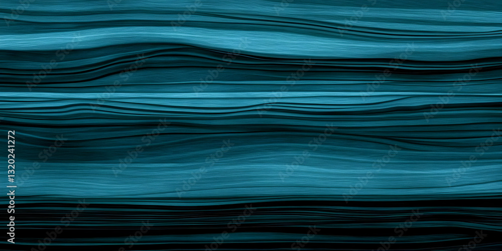 Poster abstract teal wave background: fluid, wavy lines create a textured, dynamic digital illustration for