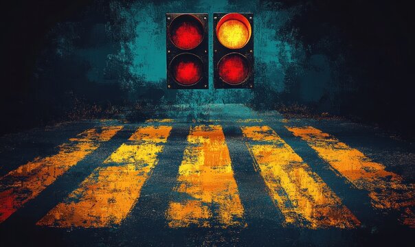 Traffic Safety Awareness Week Campaign Poster Minimalist Design January May 2025