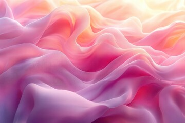 Obraz premium Pink Gradient Background for Product Presentation with Shadows and Plant Elements in a Minimalist Studio