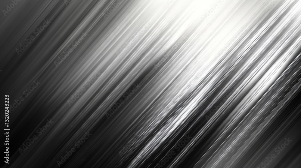 Poster diagonal parallel streaks of light and dark grey gradient