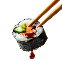Sushi Roll: Salmon, Cucumber, Rice