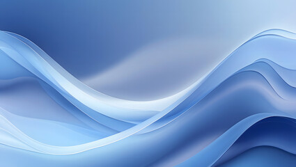 Obraz premium Abstract Blue Gradient Background with Soft Blur and Smooth Texture. Ai generated.