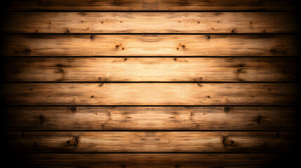 Fototapeta premium Dark Brown Wooden Planks Background Texture Image, Showing Horizontal Grain and Natural Wood Knots, Ideal for Rustic Design Projects and Digital Art Applications.