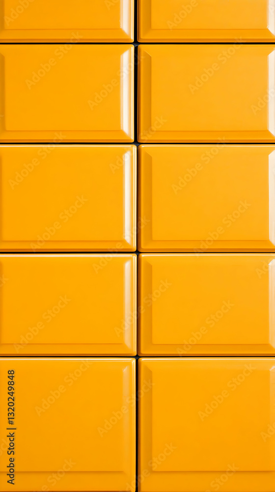 Poster abstract background of bright yellow tiles forming a geometric pattern, ideal for modern design and 