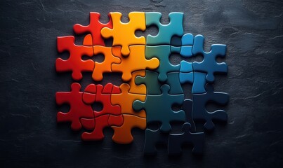 World Autism Awareness Day Celebration Poster Design Colorful Puzzle Pieces Unity Diversity April 2nd