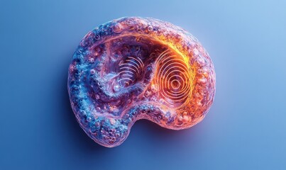 World Hearing Day Minimalistic Ear Illustration for Awareness and Ear Care