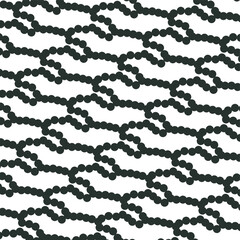 Small circles or dots are connected to simulate molecular or atomic pathways in a grid pattern.