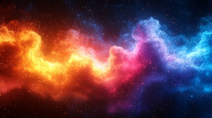 Abstract explosion of vibrant colors creating a dynamic and energetic image