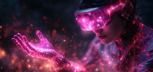 Virtual Reality Experience in a Cyberpunk Metaverse with Innovative Digital Technology and Interactive Gaming