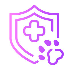 pet Line Gradient Icon
