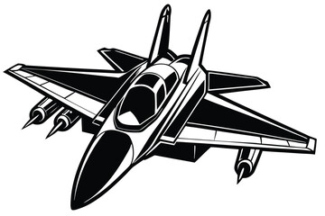 military jet fighter silhouettes