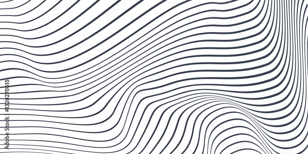 Poster vector illustration of the gray pattern of lines abstract background. eps10.