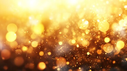 Soft and dreamy 3D bokeh light effect, warm golden hues generative ai