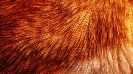Fototapeta premium Stylized foxtail fur texture in deep red and orange tones generative ai