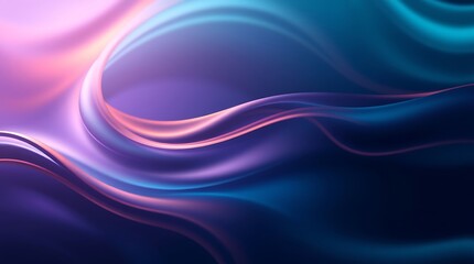 Obraz premium Serene Twilight Hues Swirling In A Mesmerizing Dance Of Color And Light, A Dreamy Abstract Landscape Of Fluid Motion