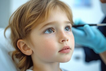Baby and Mother in Medical Check-Up with Pediatric Neurologist Conducting Reflex and Hearing Tests Using Tuning Fork