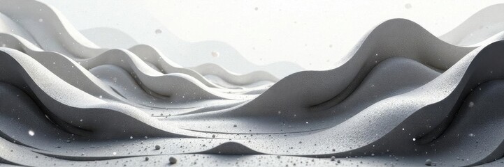 Obraz premium Subtle grayscale linework, interwoven organic shapes , art, shadow, smooth